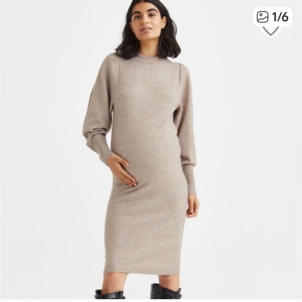 H&M Beige Knit Dress